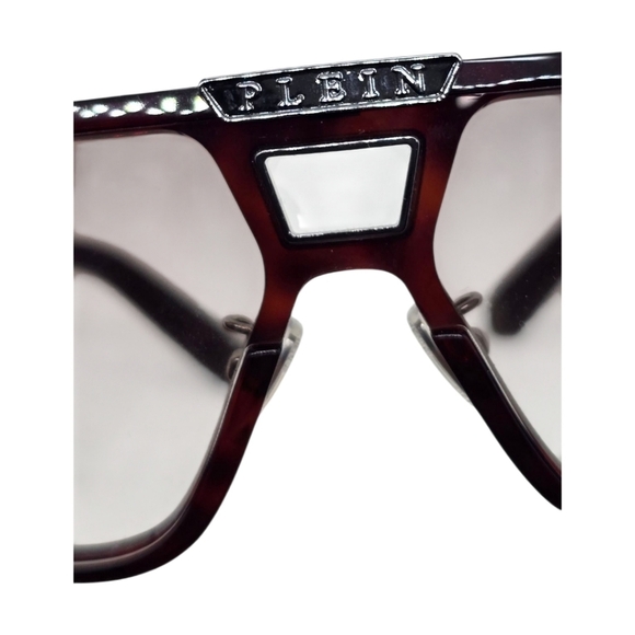 PHILIPP PLEIN SUNGLASSES Stylish Tortoiseshell Sunglasses - Picture 5 of 7